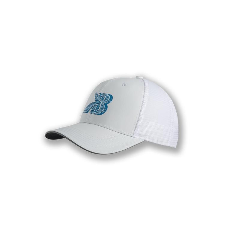 Brooks Discovery Trucker Running Hat - Women's - Icy Grey/Flying B/White (39682-ACRD)